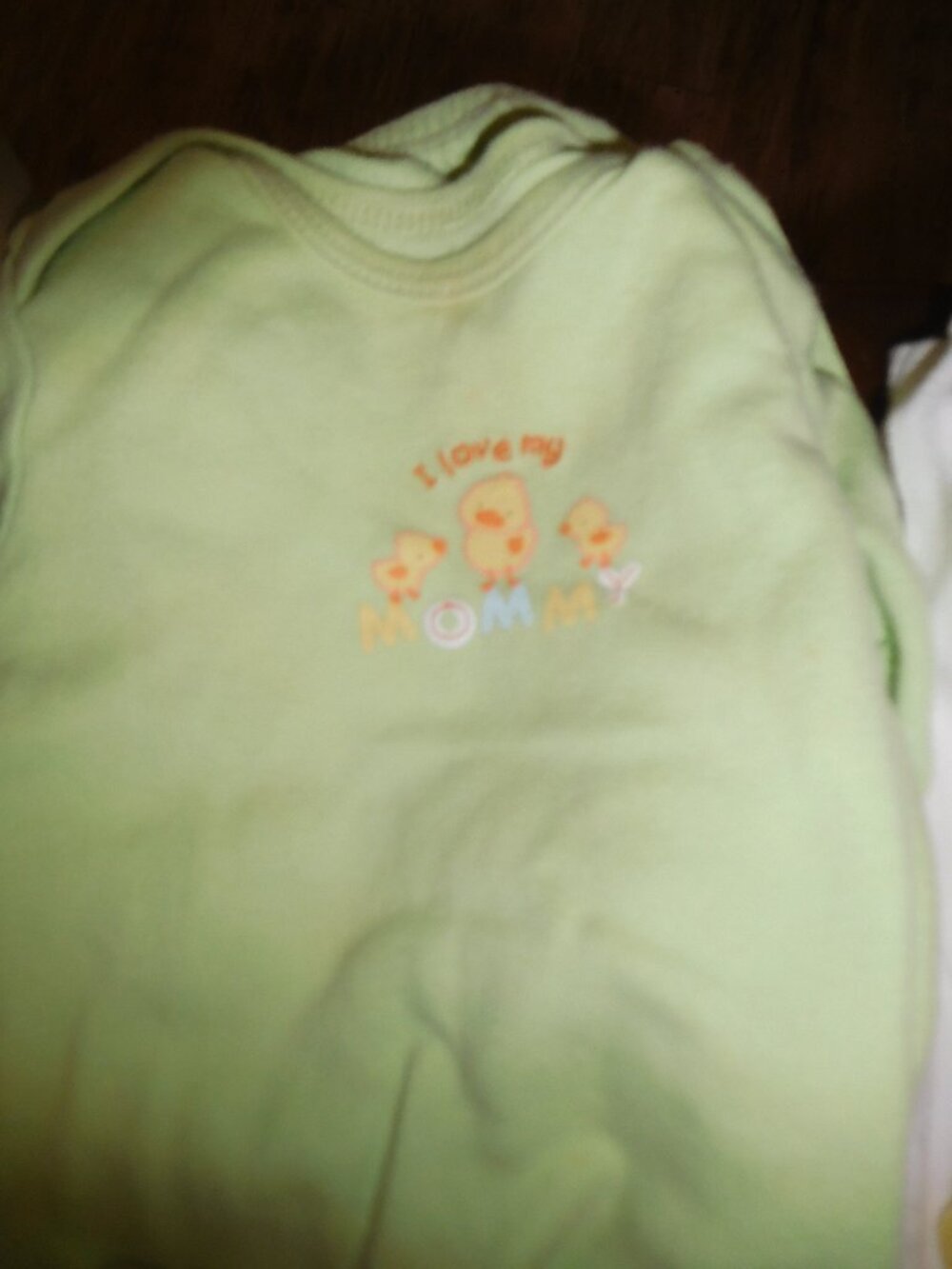 Pastel Green Infant Gown ( 0-3 mos)